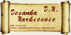 Desanka Markićević vizit kartica